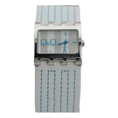 MONTRE Q&Q FEMME CUIR BLANC