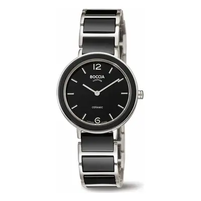 MONTRE BOCCIA TITANIUM FEMME CERAMIC NOIR