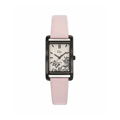 MONTRE GO MADEMOISELLE CUIR ROSE CADRAN ROSE MOTIF PAPILLON