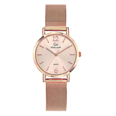 MONTRE GO MADEMOISELLE MÉTAL DORÉ ROSE BOÎTIER DORÉ ROSE