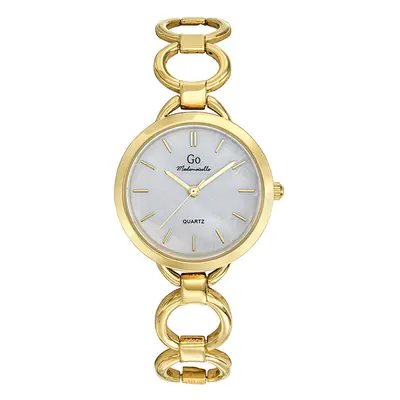 MONTRE GO MADEMOISELLE ACIER DORÉ CADRAN BLANC