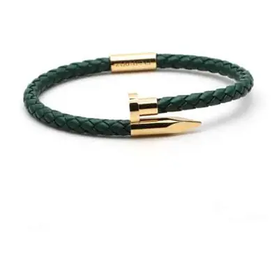 DUVERNET BRACELET CLOU DE COEUR VERT OR - 170 mm