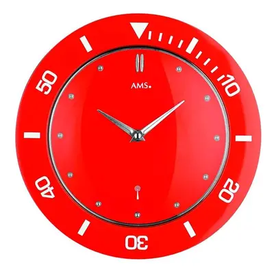 AMS HORLOGE MURALE ROUGE