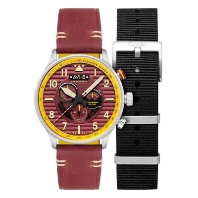 MONTRE AVI-8 FLYBOY SPIRIT OF TUSKEGEE ROUGE