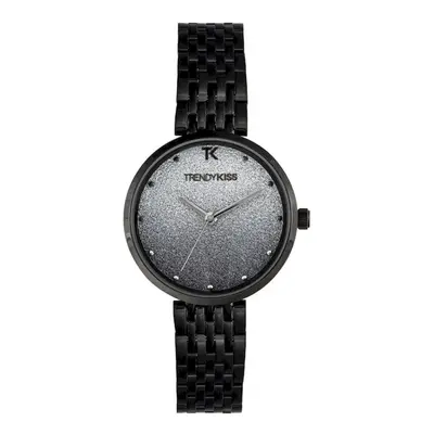 MONTRE TRENDY KISS FEMME ANALOGIQUE NOIR BOÎTIER RONDE