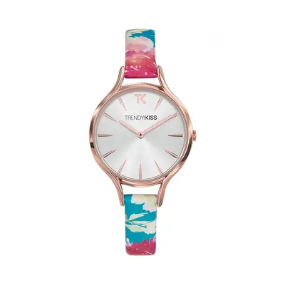 MONTRE TRENDY KISS FEMME ANALOGIQUE CUIR TRICOLOR