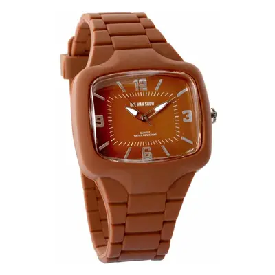 MONTRE ONE MAN SHOW HOMME SILICONE MARRON