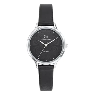 MONTRE GO MADEMOISELLE CUIR NOIR CADRAN NOIR