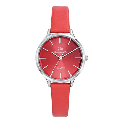 MONTRE GO MADEMOISELLE ROUGE BOITIER ARGENT