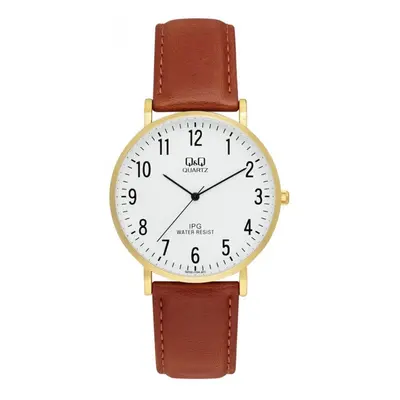 MONTRE Q&Q HOMME CUIR MARRON