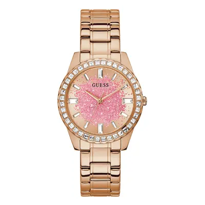 MONTRE GUESS ANALOGIQUE ACIER INOXYDABLE OR ROSE