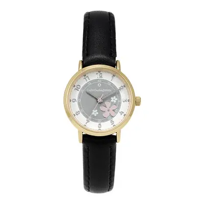 MONTRE LULUCASTAGNETTE FILLE FLEUR NOIR