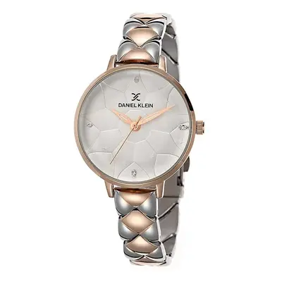 MONTRE DANIEL KLEIN ANALOGIQUE CADRAN BLANC FEMME