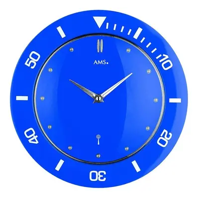 AMS HORLOGE MURALE BLEU