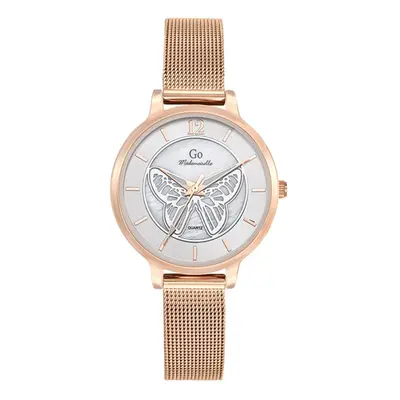 MONTRE GO MADEMOISELLE ACIER DORÉ ROSE MILANAIS