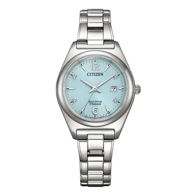 MONTRE CITIZEN ECO-DRIVE TITANIUM BLEU FEMME