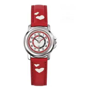 MONTRE CERTUS FILLE CUIR ROUGE