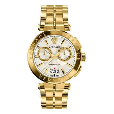 MONTRE VERSACE CHRONOGRAPHE OR JAUNE