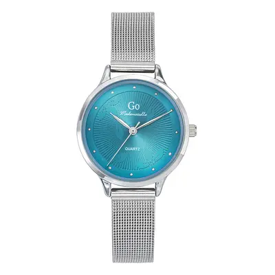 MONTRE GO MADEMOISELLE MÉTAL ARGENTÉ CADRAN BLEU