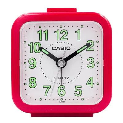 RÉVEIL CASIO ANALOGIQUE ALARME ROUGE