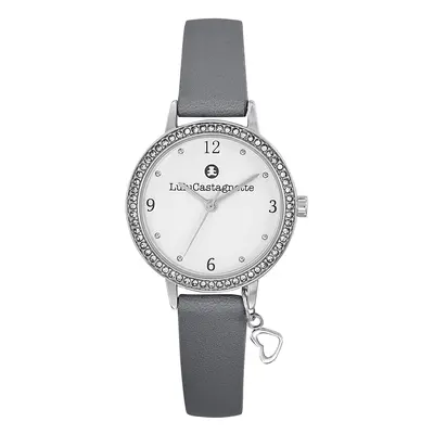 MONTRE LULUCASTAGNETTE FILLE CUIR GRIS