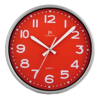 HORLOGE JUSTAMINUTE MURALE ROUGE