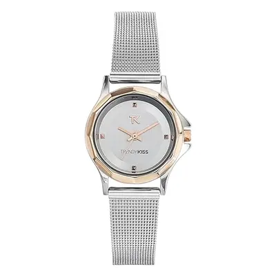 MONTRE TRENDY KISS FEMME ANALOGIQUE MÉTAL ARGENT