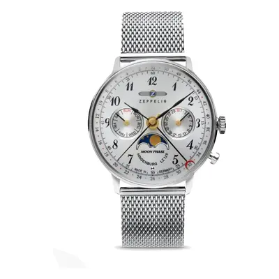 MONTRE ZEPPELIN LZ 129 HINDENBURG MOONPHASE ARGENT