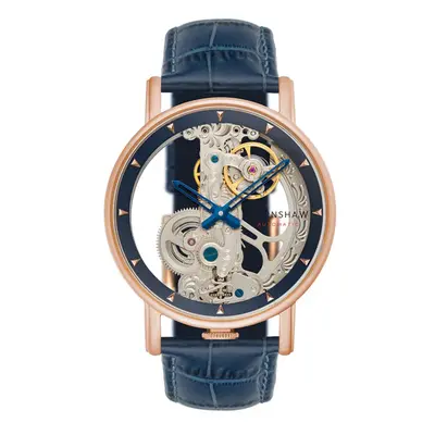 MONTRE EARNSHAW FOWLER BRIDGE SKELETON AUTOMATIC BLUE