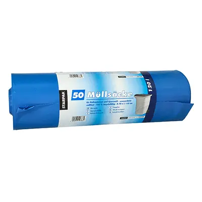 Sacs poubelle, LDPE 120 l 110 cm x 70 cm bleu