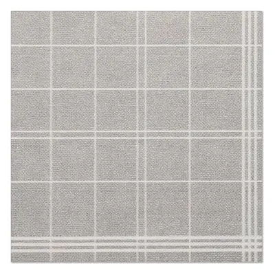 Serviettes "ROYAL Collection" pliage 1/4  40 cm x 40 cm gris "Kitchen Craft"