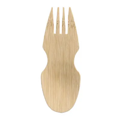 Fingerfood - Cuillère et Fourchette, bambou "pure" 8,5 cm