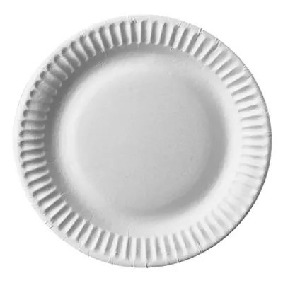 Assiettes, carton "pure" rond Ø 15 cm blanc (Carton)