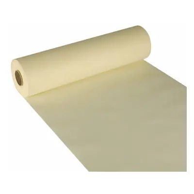 Chemin de table, aspect tissu, non tissé "soft selection" 24 m x 40 cm crème