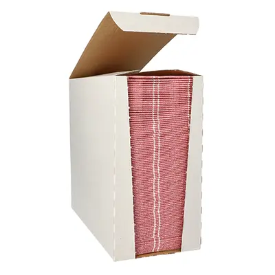 Serviettes "ROYAL Collection" pliage 1/6 48 cm x 33 cm bordeaux "Kitchen Craft" (Carton)