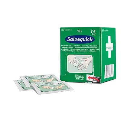 Cederroth Lingettes pour nettoyer les blessures, recharge pour Premiers Secours REF 490920