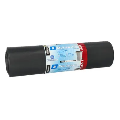 Sacs poubelle, LDPE "blauer Engel" 240 l 145 cm x 120 cm noir