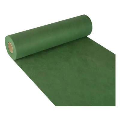 Chemin de table, aspect tissu, non tissé "soft selection" 24 m x 40 cm vert foncé