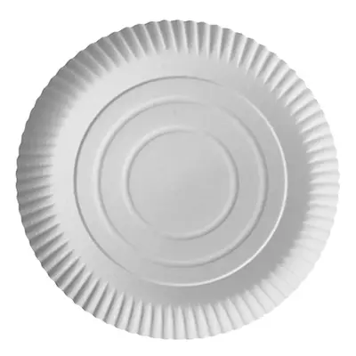 Assiettes, carton "pure" rond Ø 26 cm · 2 cm blanc