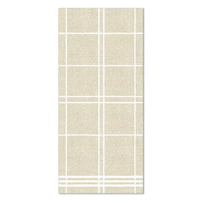 Serviettes "ROYAL Collection" pliage 1/6 48 cm x 33 cm sable "Kitchen Craft"