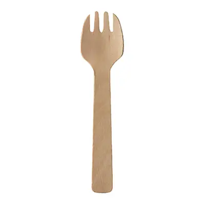 Fourchettes, bois "pure" 10 cm naturel (Carton)