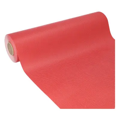 Chemin de table, aspect tissu, non tissé "soft selection plus" 24 m x 40 cm rouge