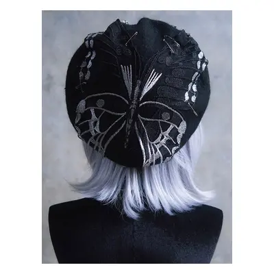 Chapeau Lolita Steampunk Accessoire Noir Motif Papillon Lolita Polyester