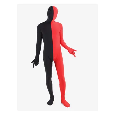 Vêtement de zentai beau combinaison enveloppé unisexe en lycra spandex multicolore effet patchwo