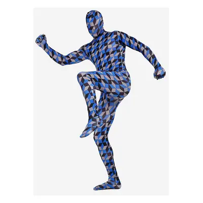 Toussaint Cosplay Costume de zentai beau multicolore écossais en lycra spandex enveloppé Déguise