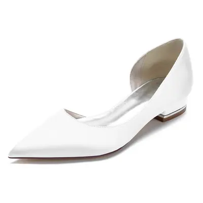 Chaussures de Mariée Femme à Plate avec Bout Pointu Unicolore