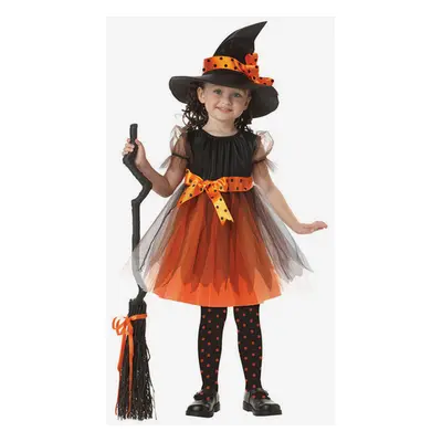 Costume De Sorcière Enfants Déguisements Halloween Robes De Tulle Orange Et Chapeau Pour Les Pet