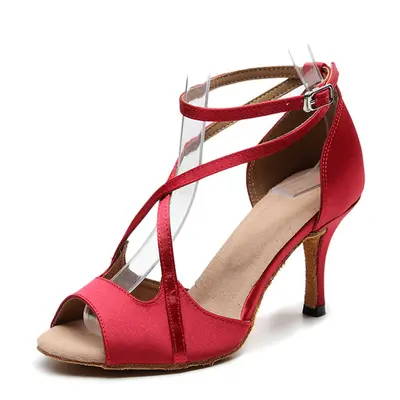 Chaussures de danse latine Chaussures de danse rouge