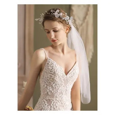 Voile de mariage fleur en tulle