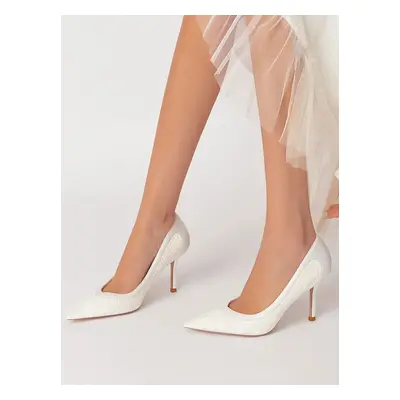 Chaussures de Mariage Femme à Talons Hauts avec Bout Pointu Unicolore